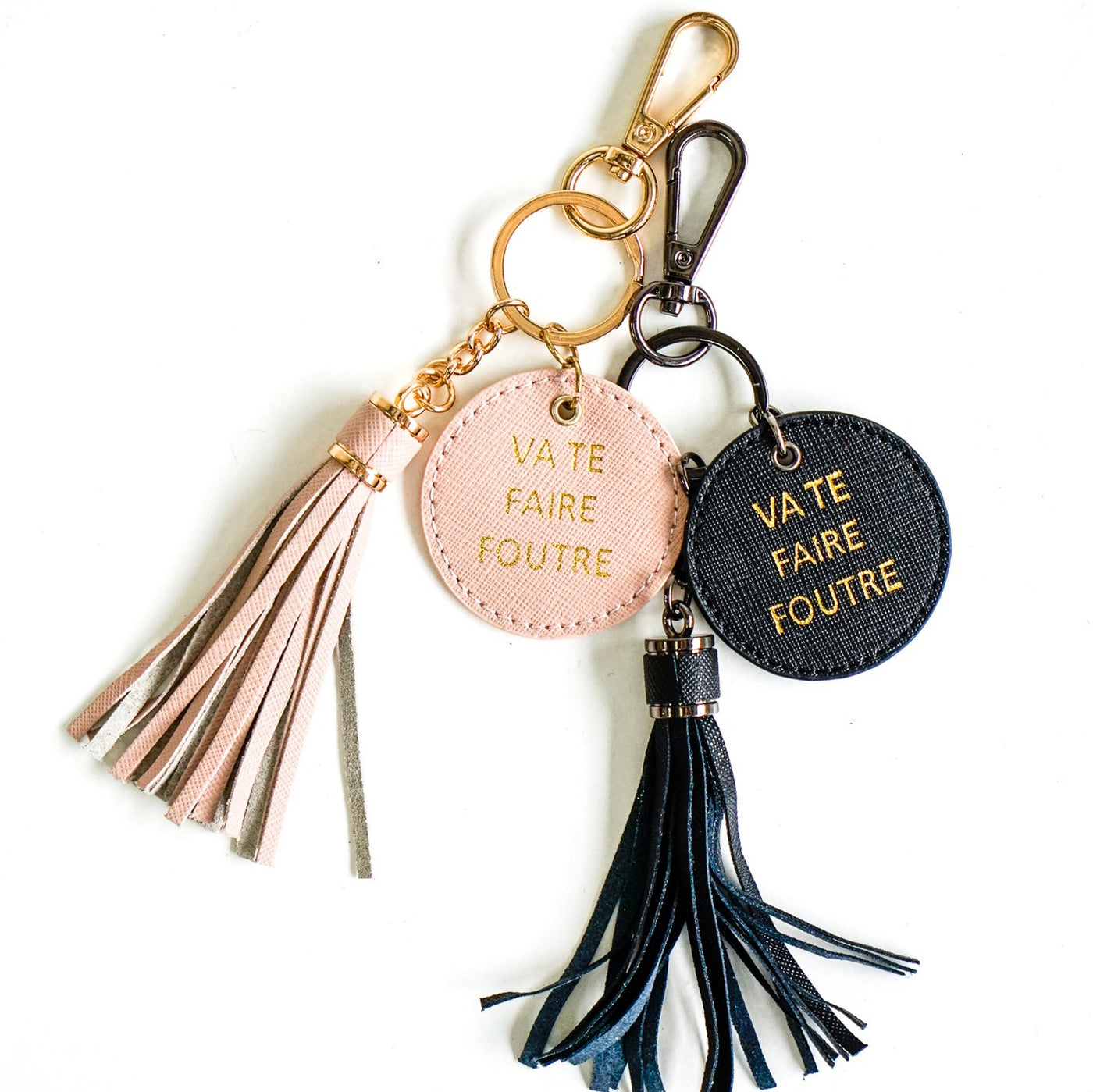 Go F yourself Black keyring - Branche Store
