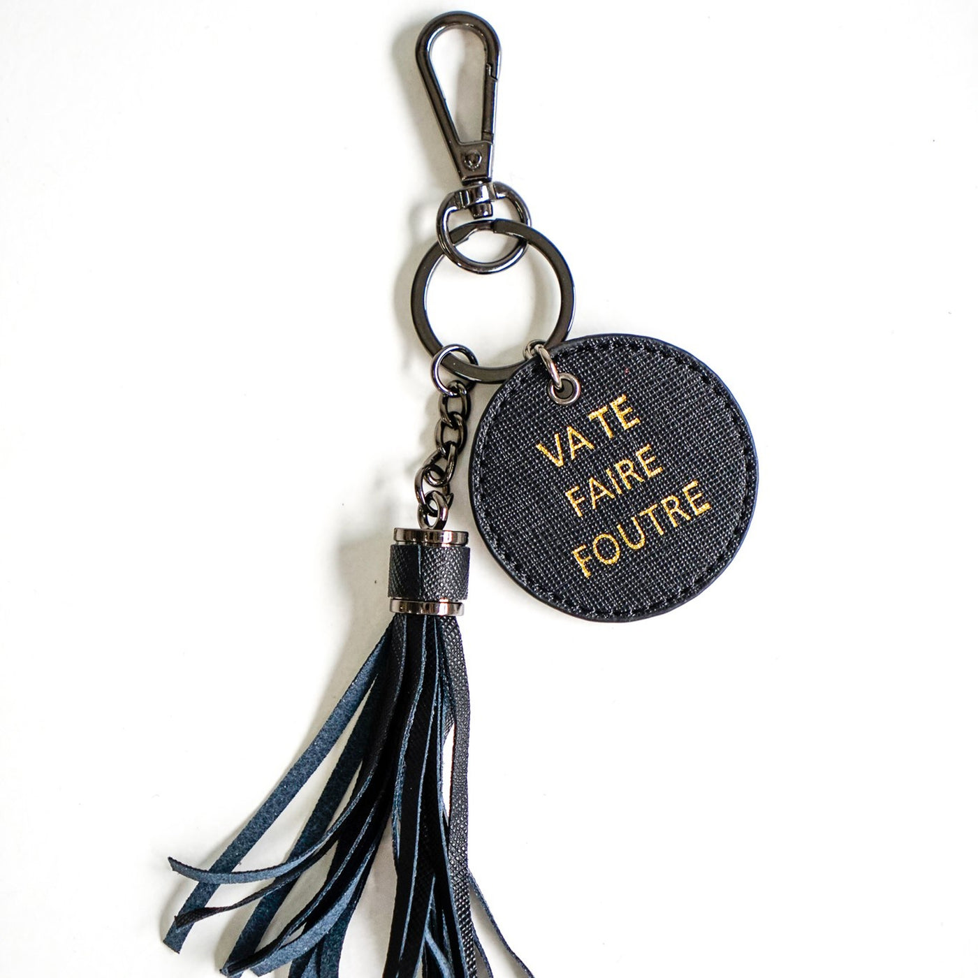 Go F yourself Black keyring - Branche Store