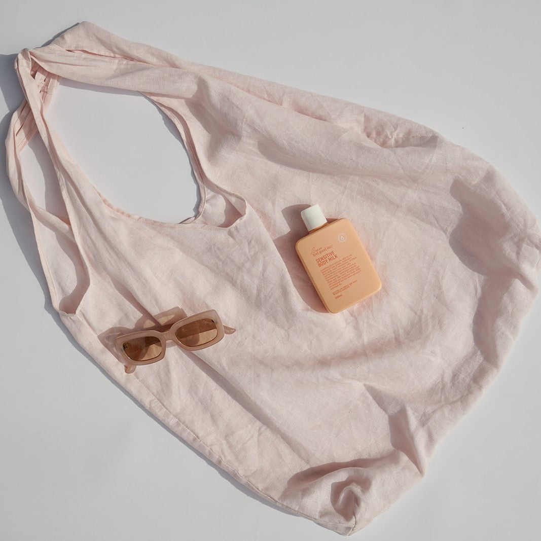 Linen Canvas Tote - Soft Pink - Branche Store