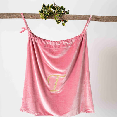 Santa Sack Fairy Floss Pink Monogram - Branche Store